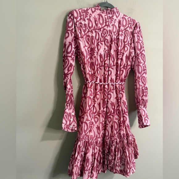 Oliphant Pink and White Patterned Dress - Picture 10 of 11